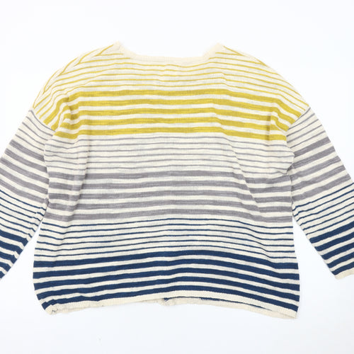 Seasalt Cornwall Women's Multicoloured Striped Pullover, Size 16