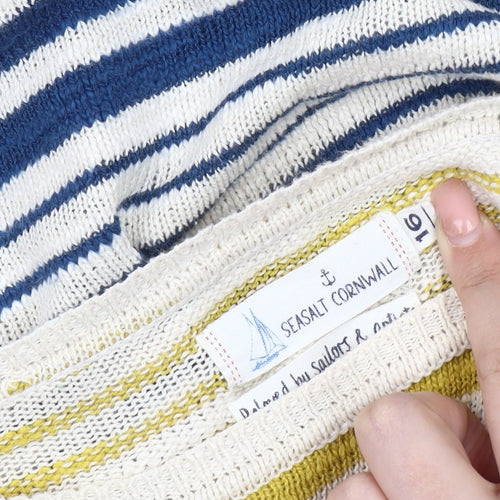 Seasalt Cornwall Women's Multicoloured Striped Pullover, Size 16