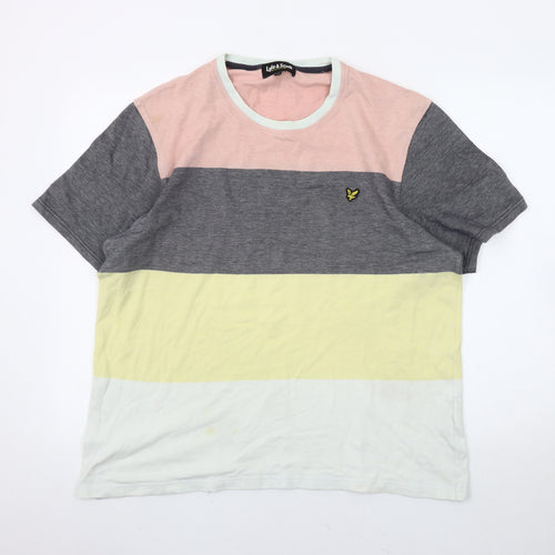 Lyle & Scott Men's Multicoloured 2XL Colourblock T-Shirt