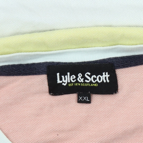 Lyle & Scott Men's Multicoloured 2XL Colourblock T-Shirt