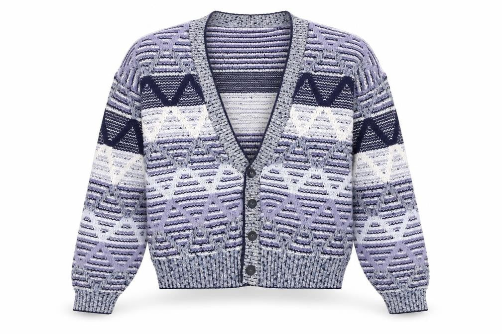 London Fog Men's Multicoloured L Cardigan Jumper