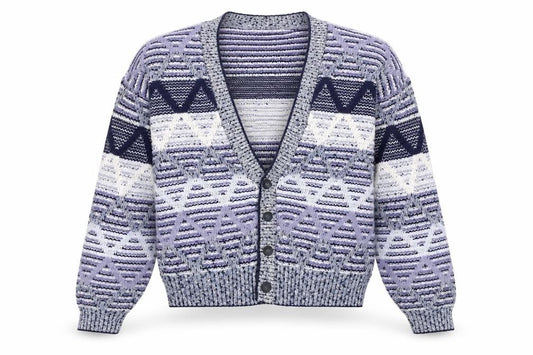 Front view of London Fog Men's Multicoloured L Cardigan Jumper
