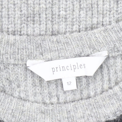 Principles Women's Grey Pullover Jumper, Size 12