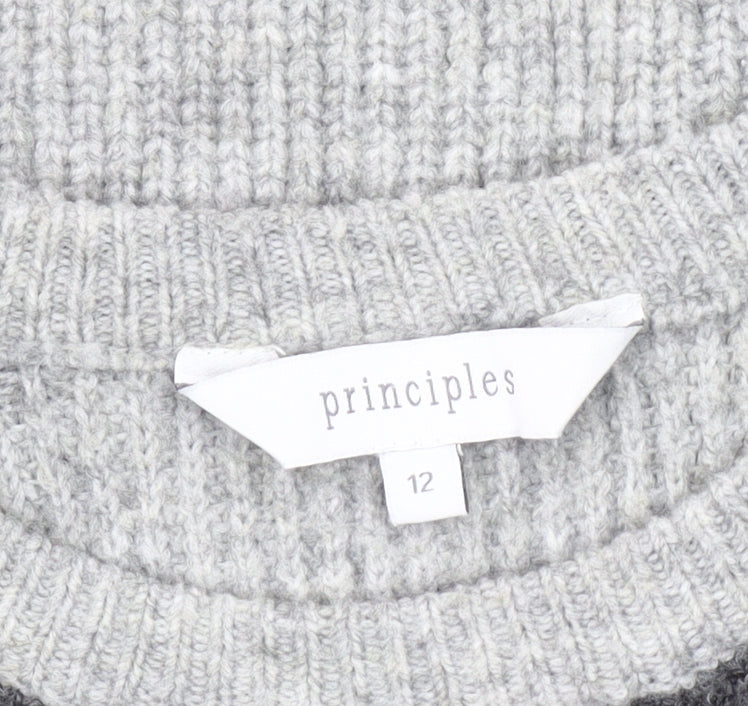 Principles Women's Grey Pullover Jumper, Size 12
