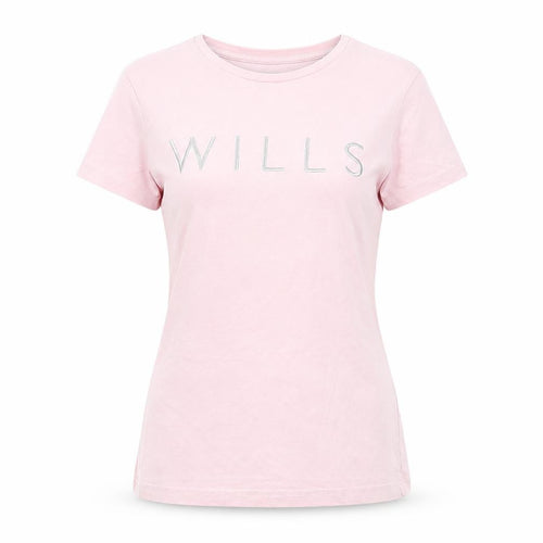 Jack Wills Women's Pink T-Shirt, Size 4, Casual Crew Neck