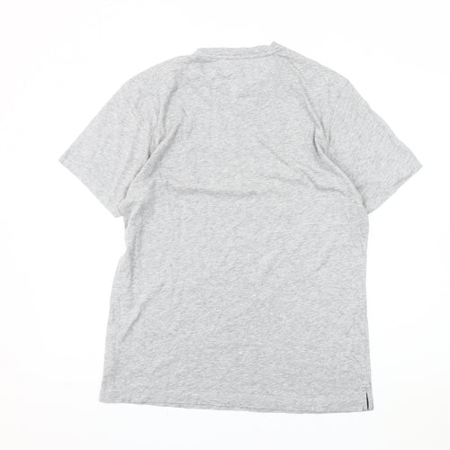 Brookfield Men's Grey Cotton Crew Neck T-Shirt M
