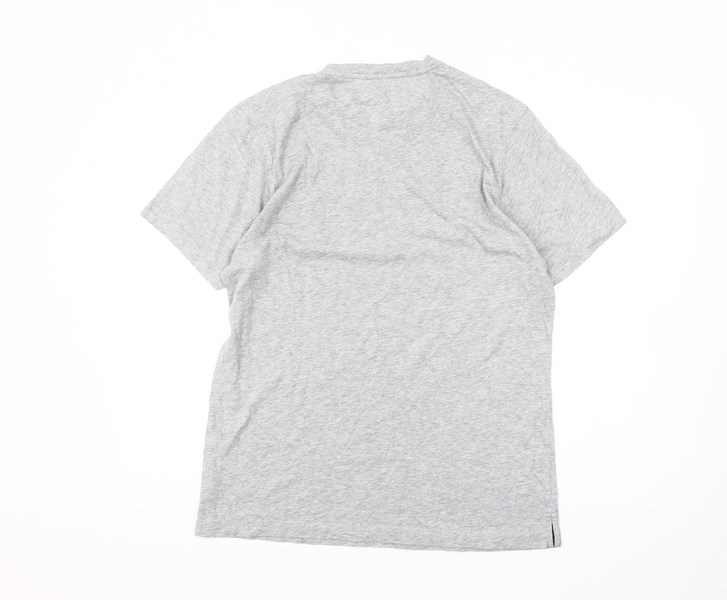 Brookfield Men's Grey Cotton Crew Neck T-Shirt M