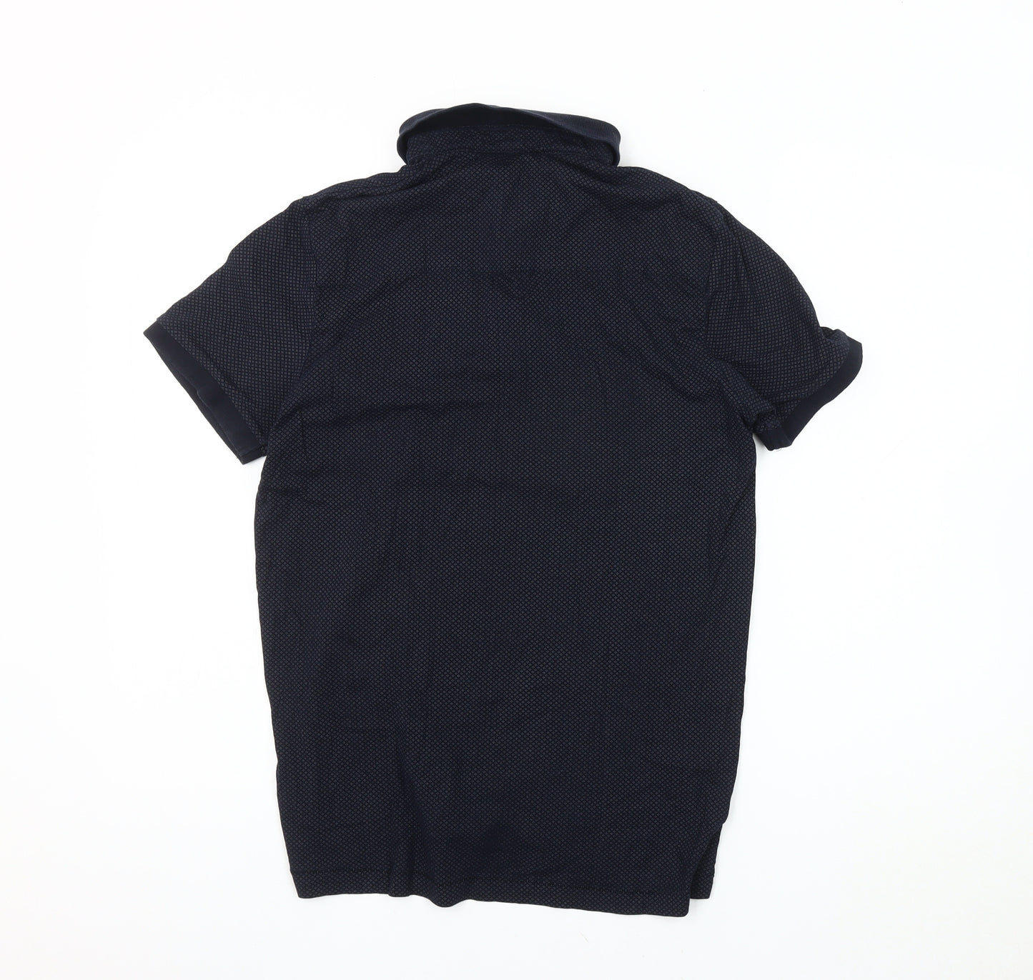 French Connection Men's Black Polo, M, Short Sleeve, Cotton