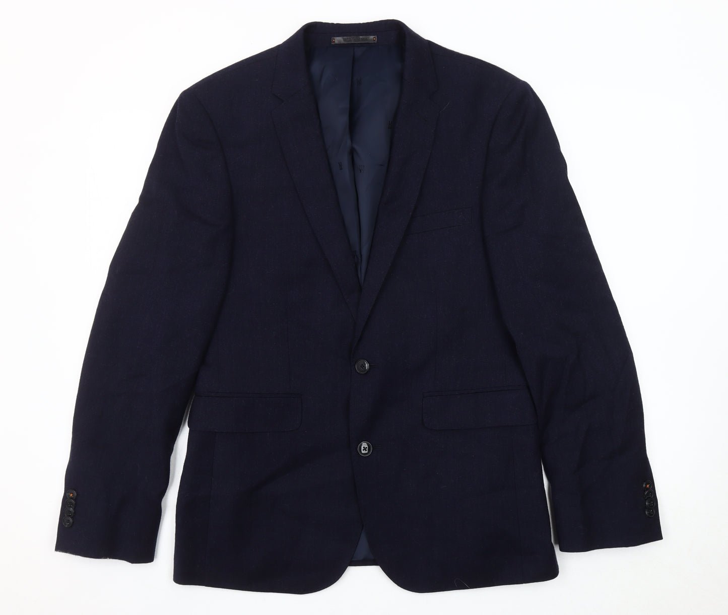 Montague Burton Men's Blue Wool Blazer 38S
