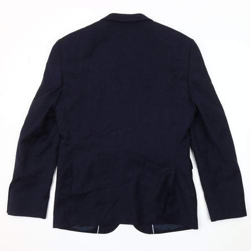 Montague Burton Men's Blue Wool Blazer 38S