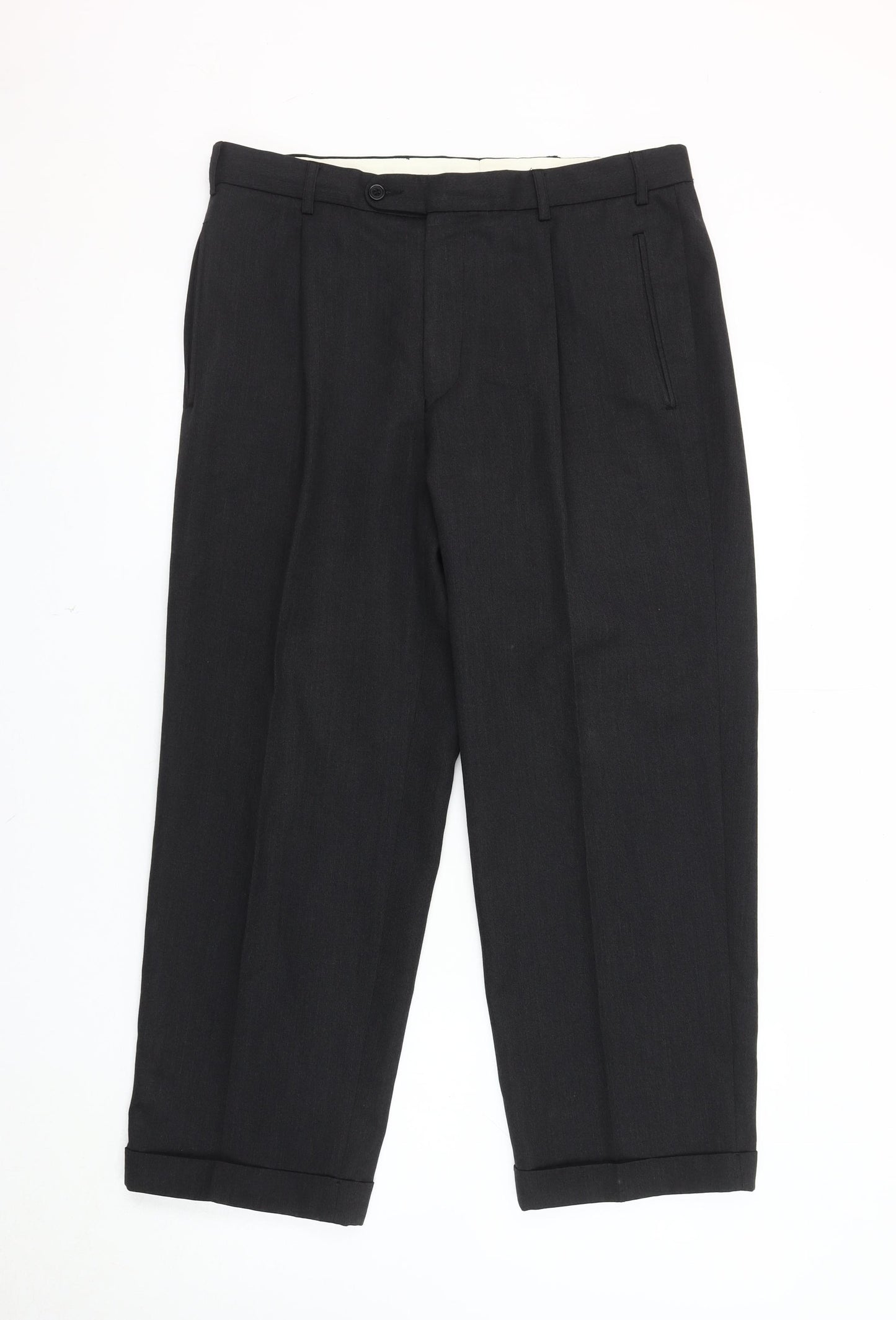 Charlton Gray Men's Black Dress Pants Size S