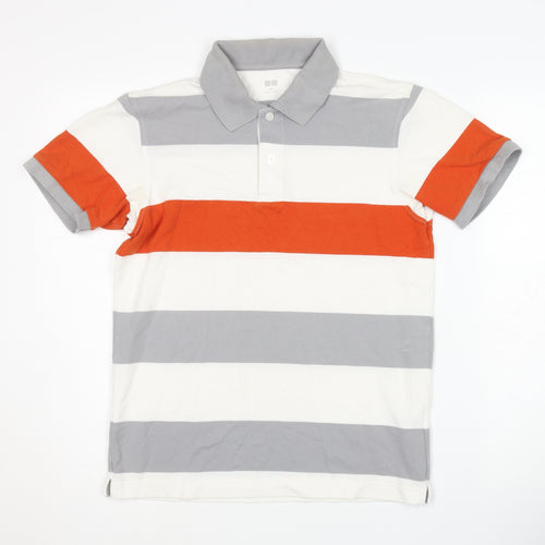 Uniqlo Men's XS Multicoloured Striped Polo