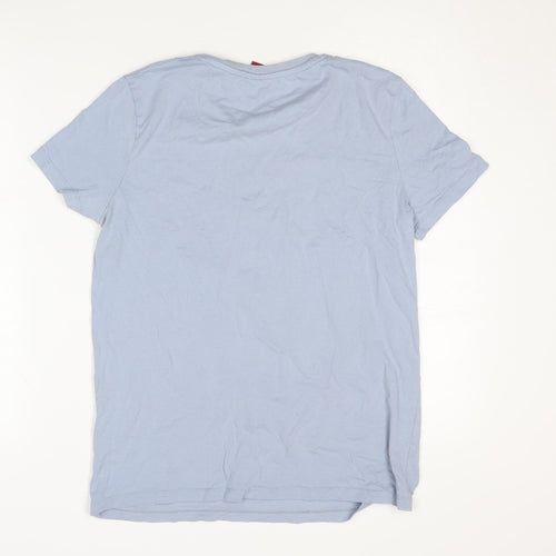 Peanuts Unisex Blue Snoopy T-Shirt M Cartoon Graphic