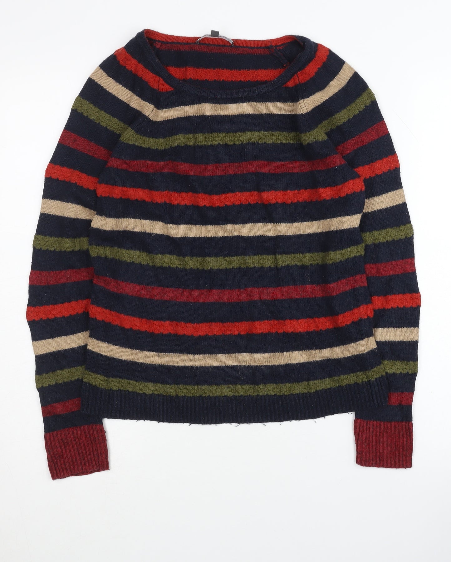 Laura Ashley Women's Multicoloured Striped Pullover Jumper