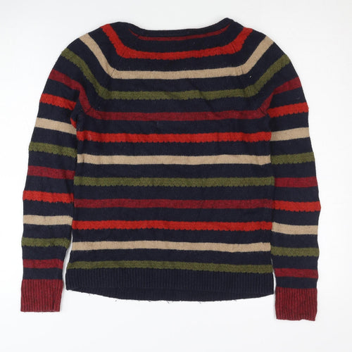 Laura Ashley Women's Multicoloured Striped Pullover Jumper