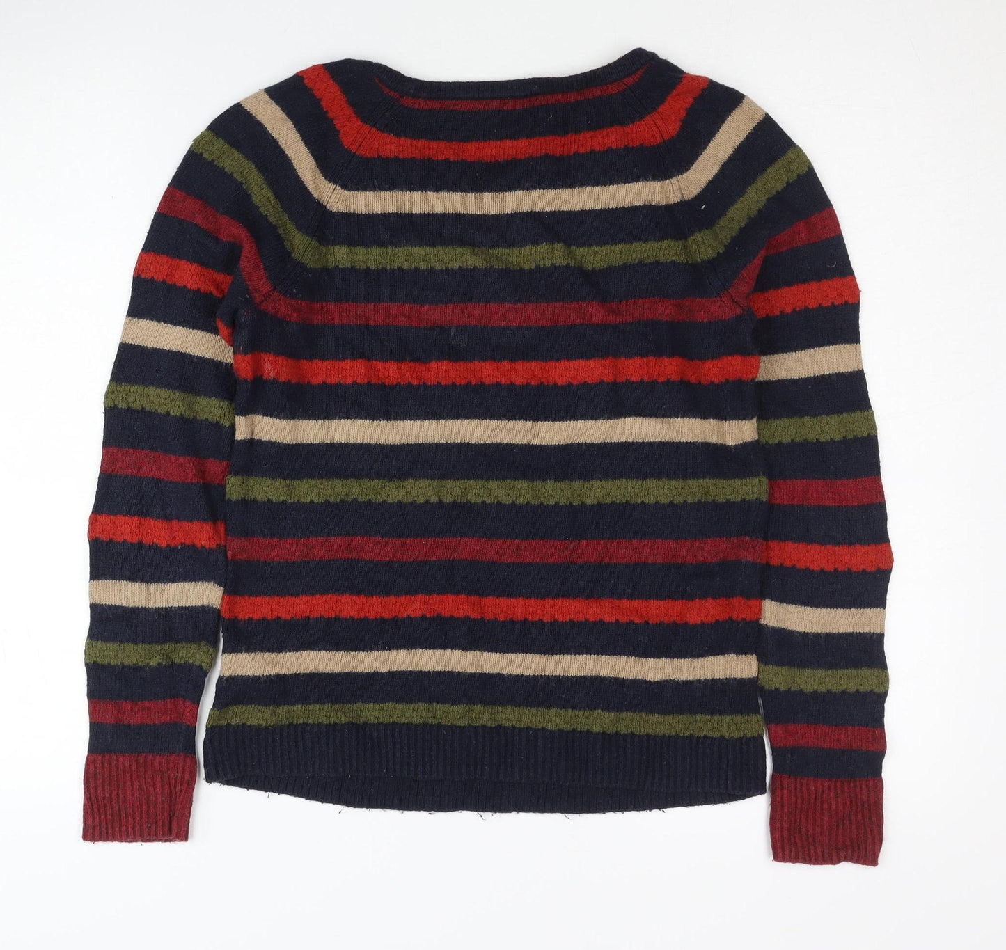 Laura Ashley Women's Multicoloured Striped Pullover Jumper