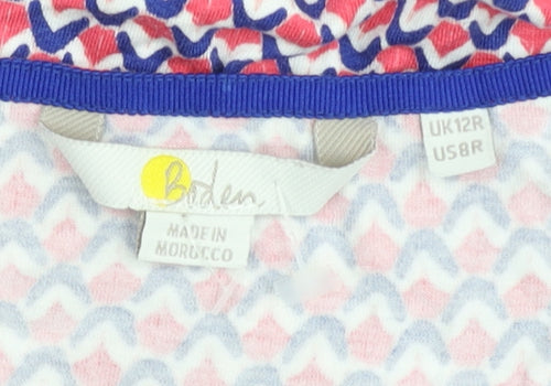 Boden Women's Multicoloured Geometric Dress, Size 12