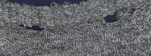 Superdry Men's Grey Large Pullover Jumper, Logo Accent