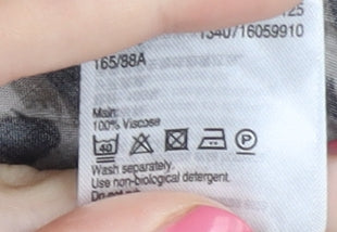 Oasis Women's Multicoloured Leopard Blouse Size 10