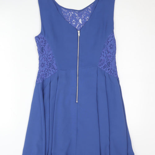 Oasis Women's Blue A-Line Lace Dress Size 12