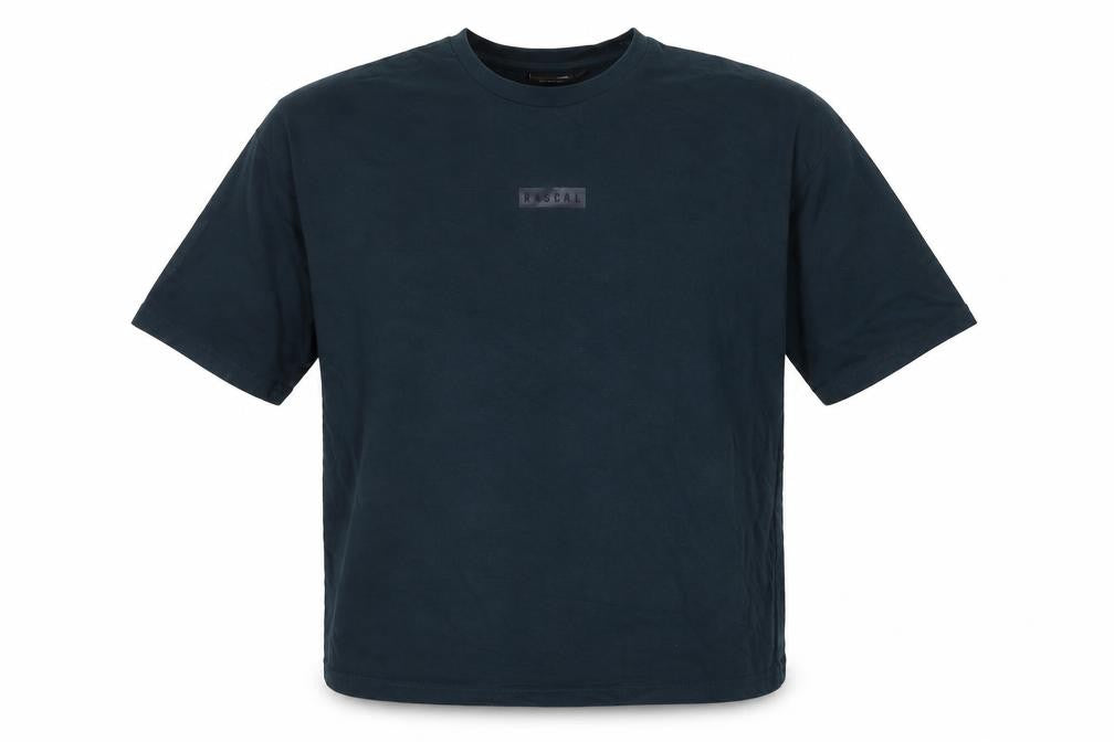 Front view of Rascal Men's Black Medium Crew Neck T-Shirt