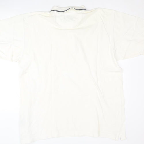 Reebok Golf Men's White Polo Shirt, Medium, Cotton