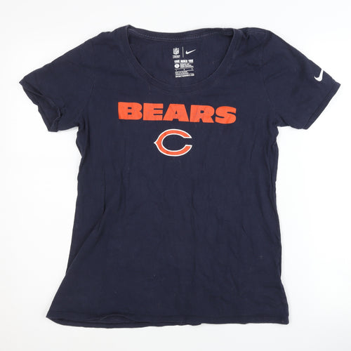 Nike Blue Women's T-Shirt, L, Bears Sports Casual