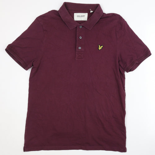 Lyle & Scott Men's Red Polo Shirt Size L Short Sleeve