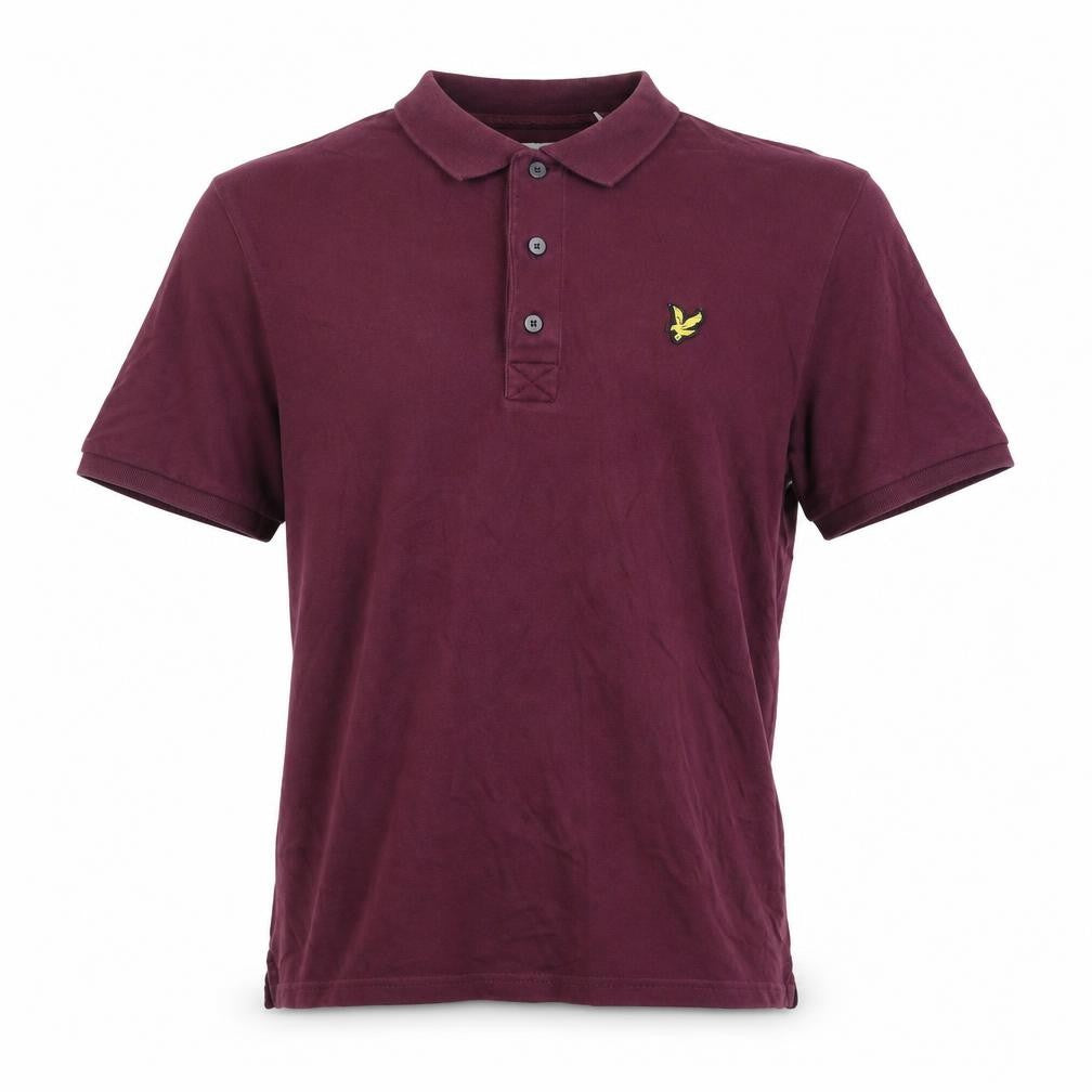 Lyle & Scott Men's Red Polo Shirt Size L Short Sleeve