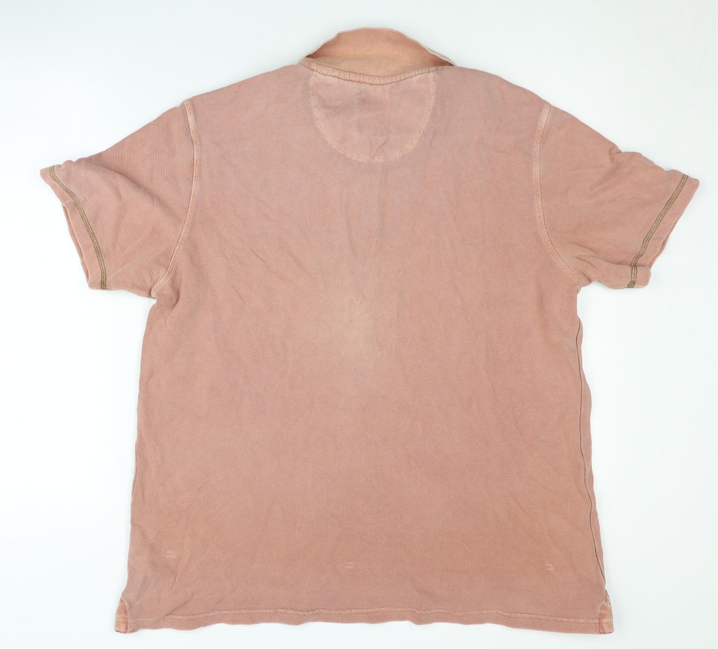 Mantaray Men's Pink Cotton Polo Shirt L