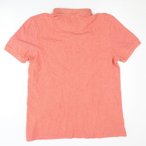 Lyle & Scott Men's Pink Polo Shirt in L, Short Sleeve