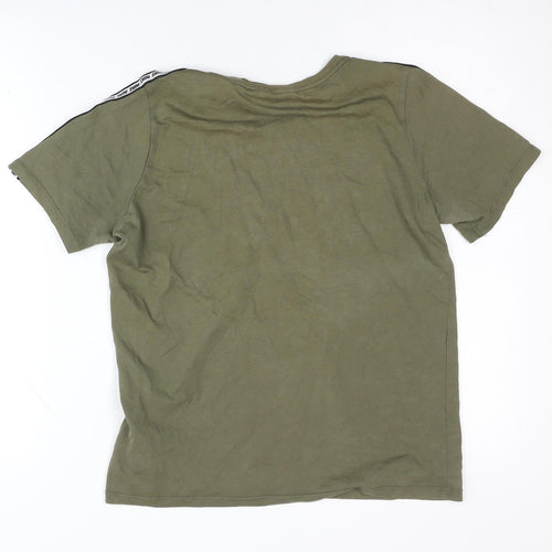 Nike Boys Green T-Shirt L Size Short Sleeve Logo
