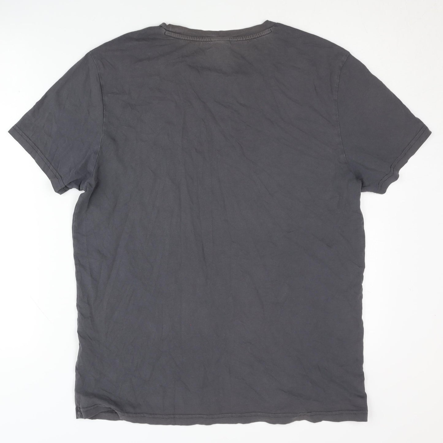 Hugo Boss Men's Grey Cotton T-Shirt Size L