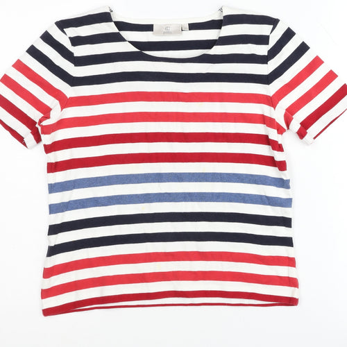 CC Petite Women's Multicoloured Striped T-Shirt S