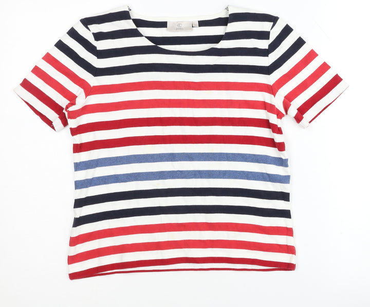 CC Petite Women's Multicoloured Striped T-Shirt S