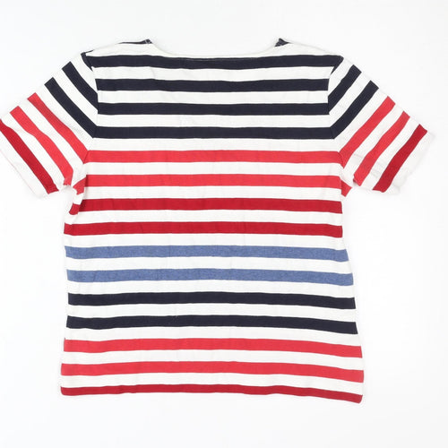 CC Petite Women's Multicoloured Striped T-Shirt S