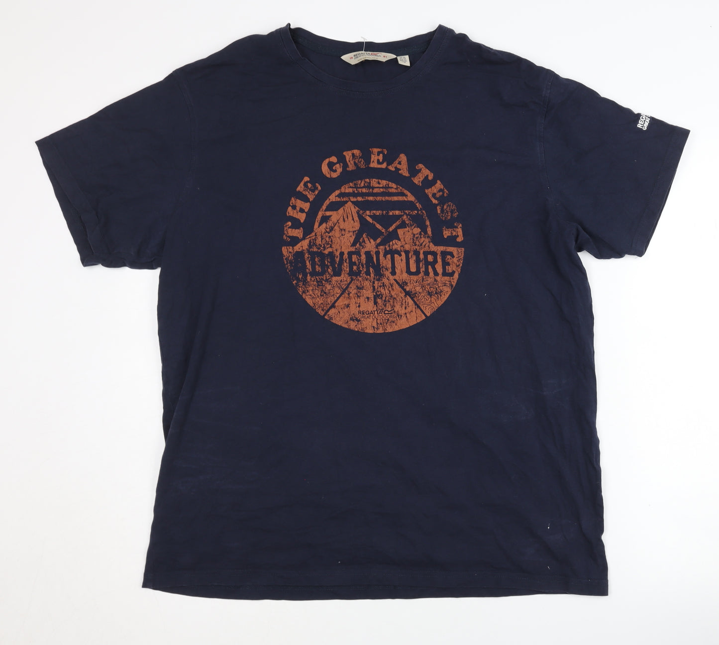Regatta Men's Blue Graphic Print T-Shirt XL Outdoor