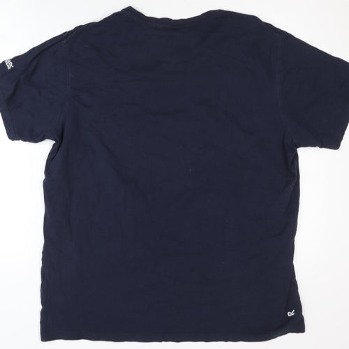 Regatta Men's Blue Graphic Print T-Shirt XL Outdoor
