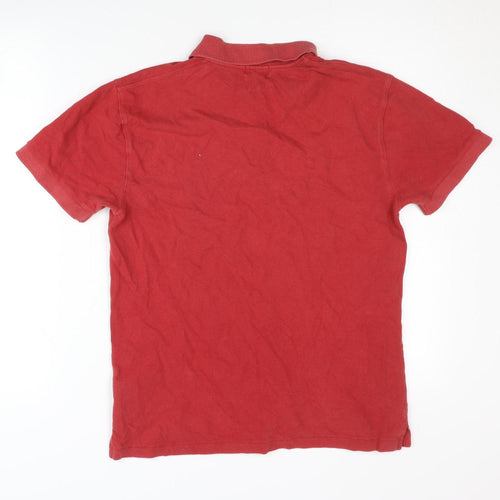 Paul Smith Red Men's Polo Shirt, Small, Collared Casual