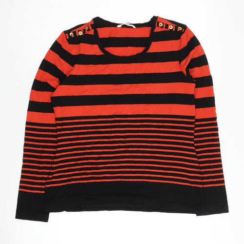 Lakeland Women's Red Striped Long Sleeve T-Shirt