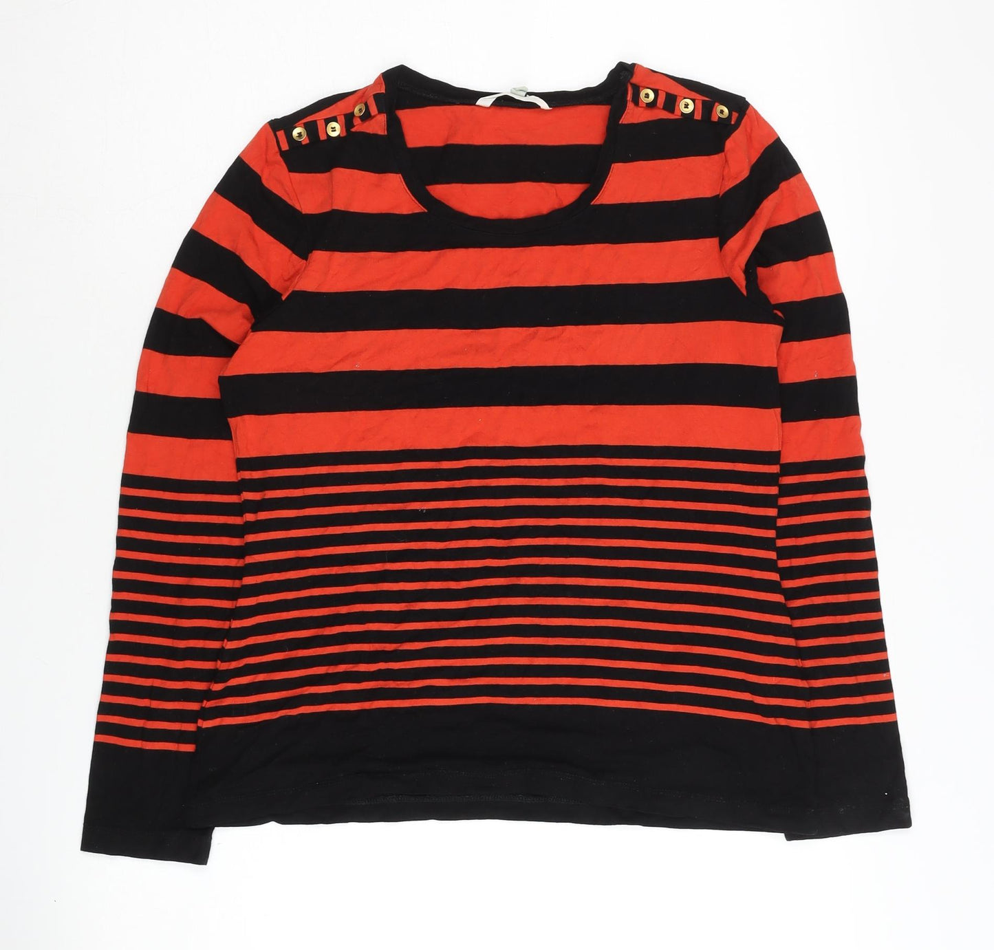 Lakeland Women's Red Striped Long Sleeve T-Shirt