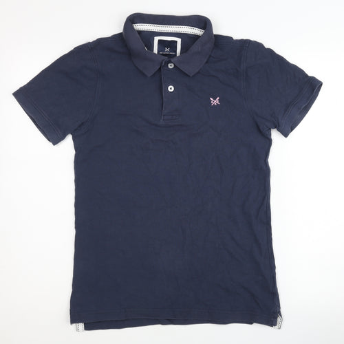 Crew Clothing Company Polo Shirt Blue S Unisex Adults