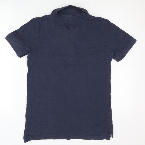 Crew Clothing Company Polo Shirt Blue S Unisex Adults