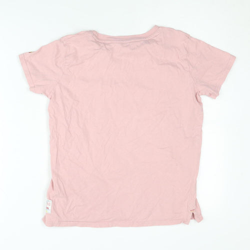 FatFace Girls Pink Graphic T-Shirt 11-12 Years Summer