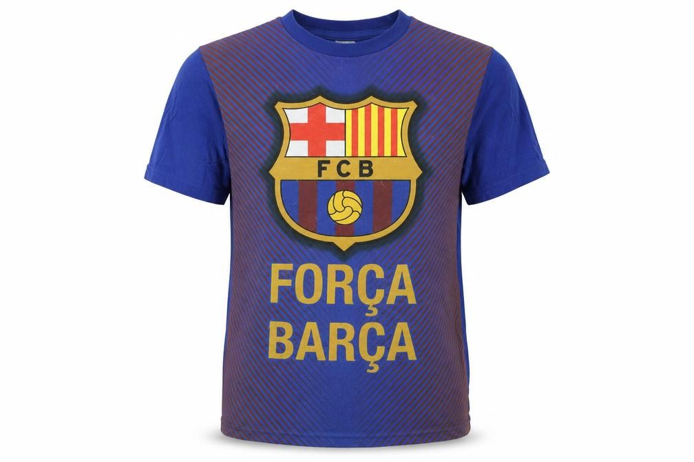 Front view of FCB boys’ blue graphic t-shirt 10-11 years