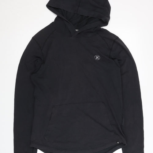 Hurley Unisex Black Pullover Hoodie, Small, Lightweight