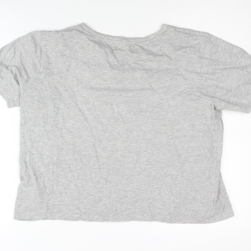 Oasis Women's Grey Crew Neck T-Shirt - Size M, Casual Wear