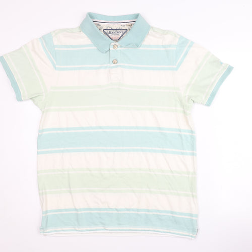 Mantaray Men's Multicoloured Striped Polo M