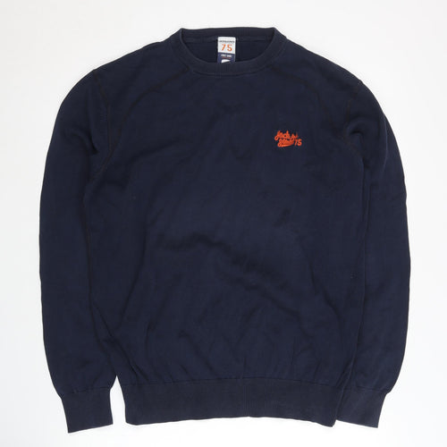 Jack & Jones Men's Blue XL Pullover Crew Neck Jumper