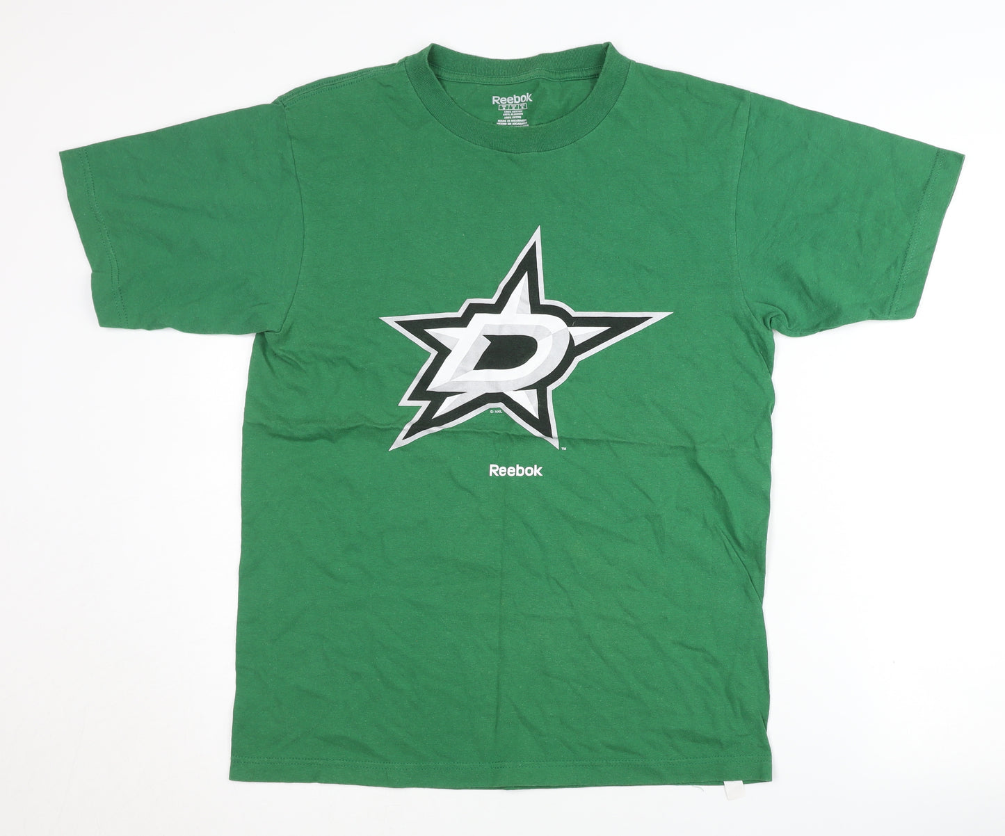 Reebok Men's Medium Green Graphic Sports T-Shirt